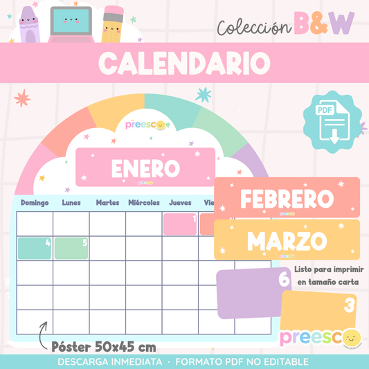 Calendario · B&W