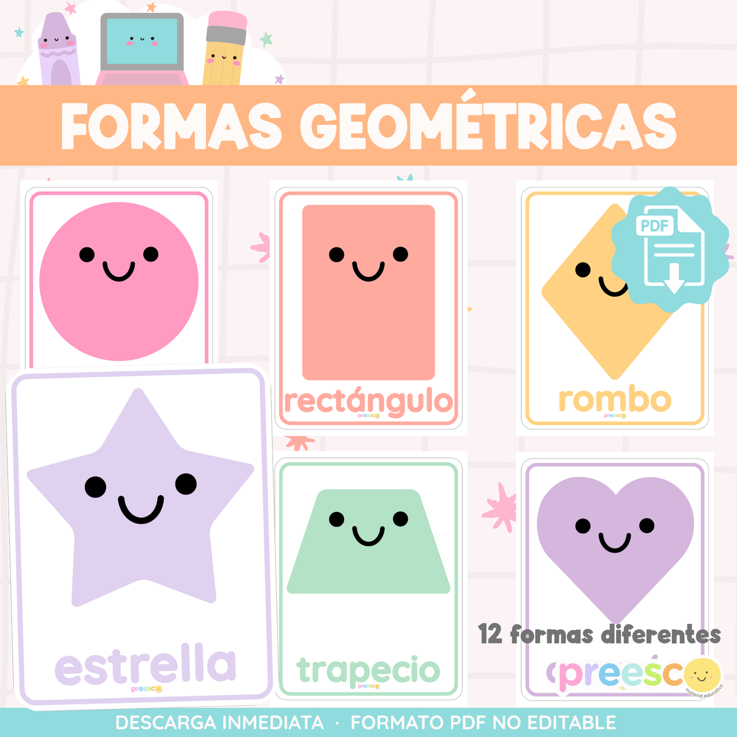 Formas geométricas · B&W