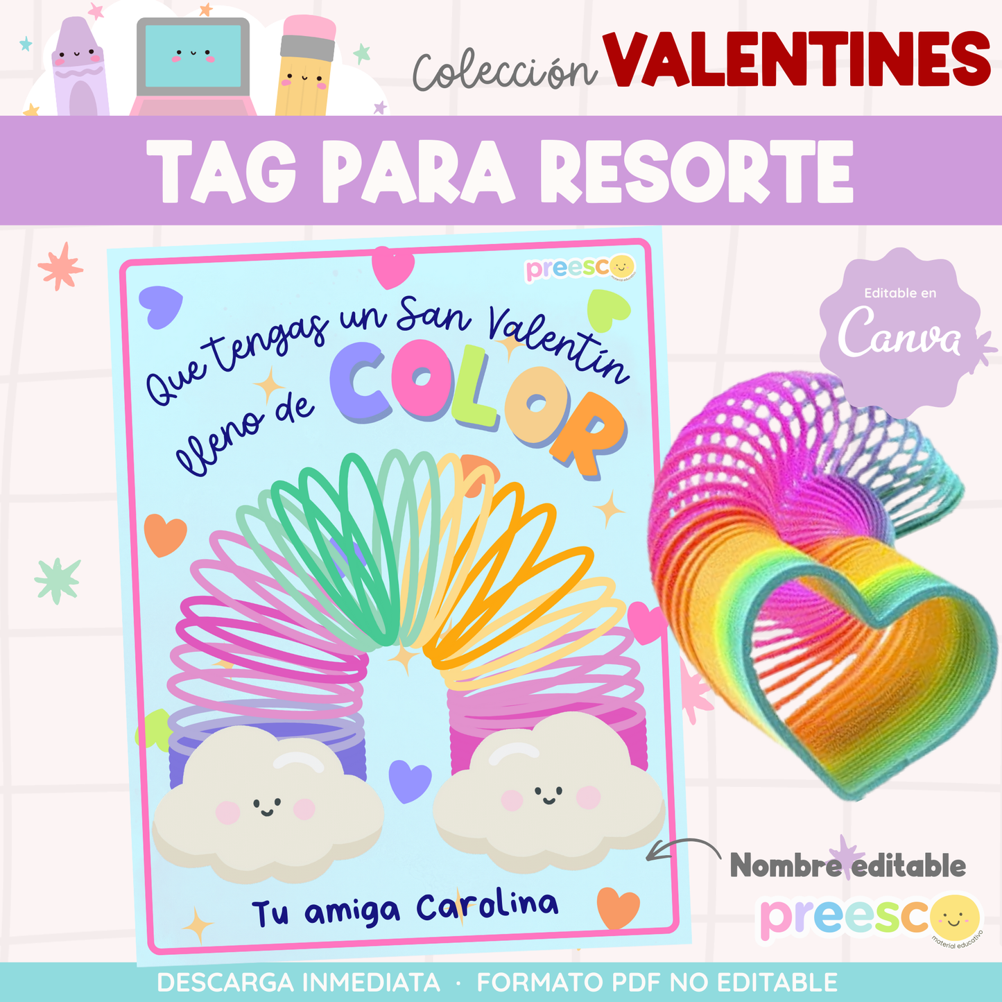 ETIQUETA PARA RESORTE SAN VALENTÍN