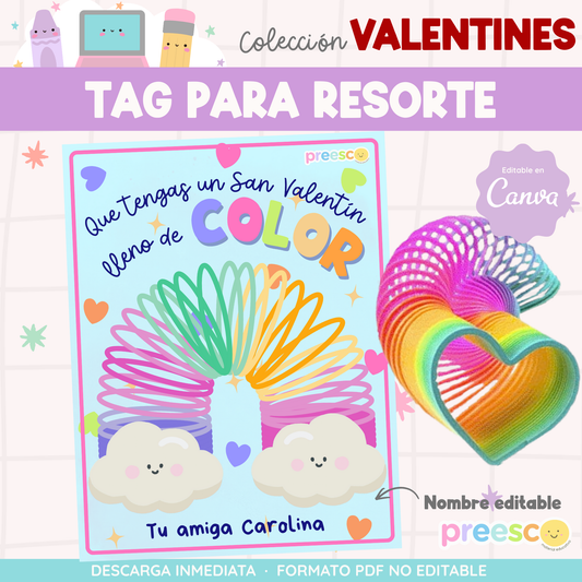 ETIQUETA PARA RESORTE SAN VALENTÍN